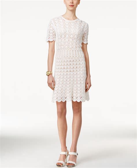 Michael Kors Collection Short Sleeve Crochet A